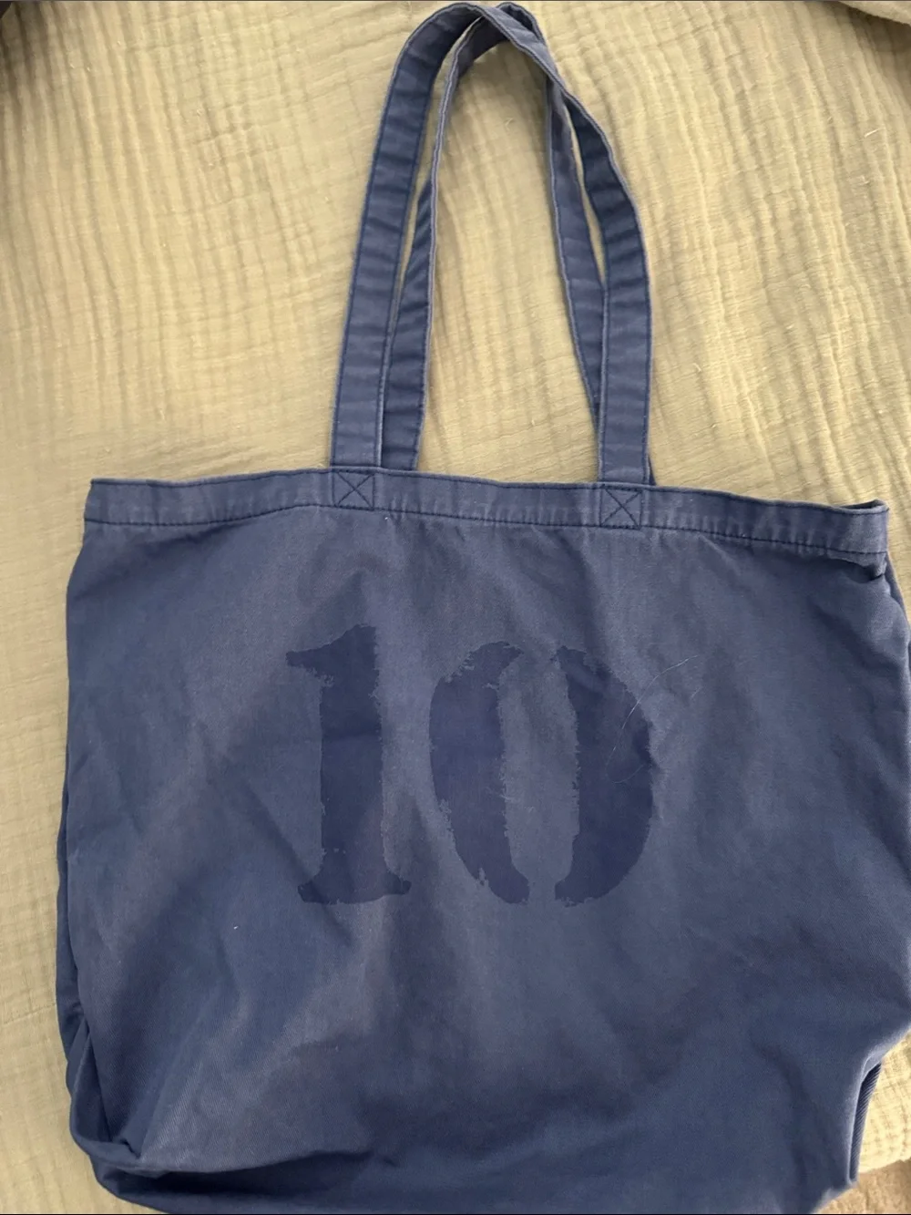 FEED Navy Canvas 10 Tote Bag